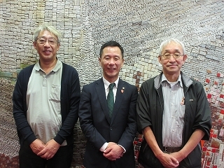 写真：面談（マル若商店施設長）