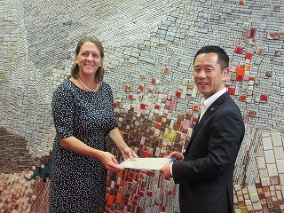 写真：面談（インディアナ州立議会下院議員）