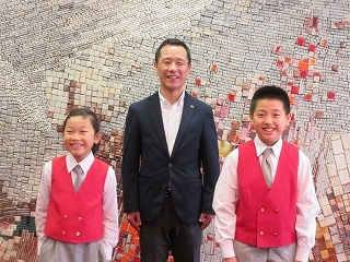 写真：表敬訪問（全日本こどもの歌コンクール全国大会出場者）