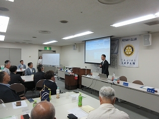 写真：多治見ロータリークラブ例会卓話