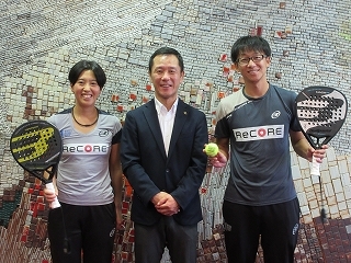 写真：表敬訪問（パデル選手）