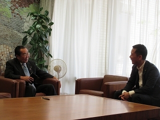 写真：面談（瑞浪市長）