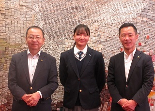 写真：表敬訪問（世界ユースアーチェリー選手権大会出場者）