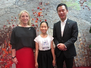 写真：表敬訪問（カギヤバレエ・ダンススクール）