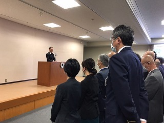 写真：市長訓示