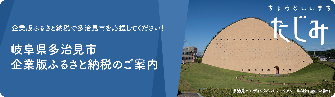 企業版ふるさと納税で多治見市を応援してください! 岐阜県多治見市 企業版ふるさと納税のご案内 ちょうどいいまち たじみ 多治見市モザイクタイルミュージアム(C)Akitsugu Kojima