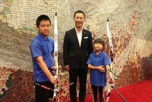 写真：全日本小中学生アーチェリー大会出場報告