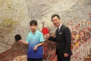 写真：第22回全国ホープス選抜卓球大会出場報告