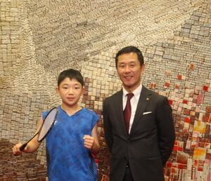 写真：第33回全国小学生バドミントン選手権大会出場報告