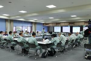 写真：災害対策本部訓練1