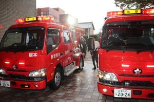 写真：消防団車両配属式1