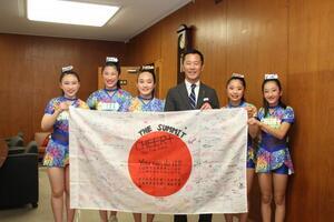 写真：チアリーディング世界大会出場報告