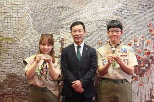 写真：富士スカウト章取得報告