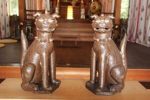 写真：笠原神明宮狛犬