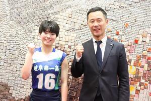 写真：全国私立高等学校男女バレーボール選手権出場報告