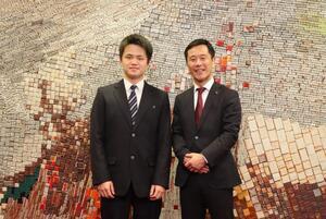 写真：野呂さんと市長