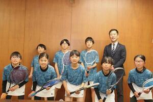 写真：全国小学生ソフトテニス大会出場報告