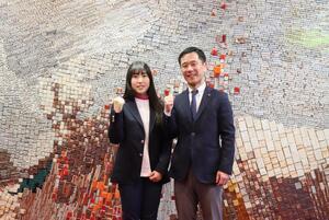 写真：松浦さんと市長