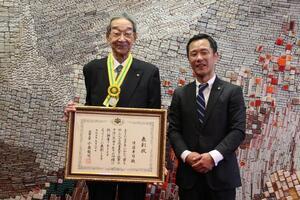 写真：法務大臣表彰受賞報告