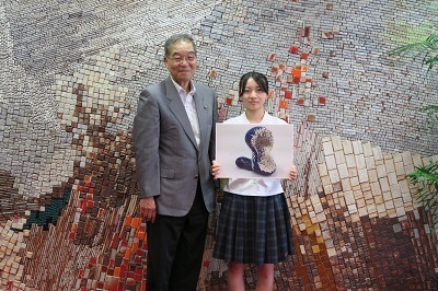 写真：文化祭表敬訪問