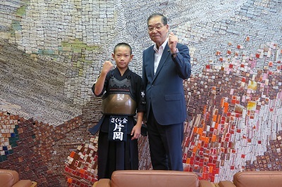 写真：剣道表敬訪問