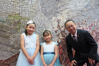 写真:音楽コンクール表敬訪問