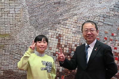 写真:ゴルフ表敬訪問