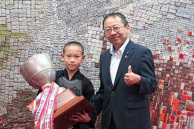 写真：剣道表敬