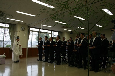 写真:通信指令センター安全祈願祭