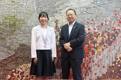 写真：文化祭表敬訪問