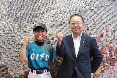 写真：野球表敬訪問