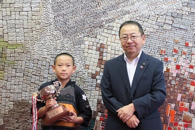 写真：剣道表敬訪問