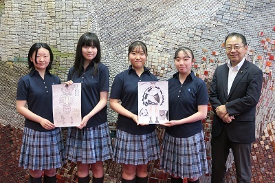 写真：ファッション甲子園表敬訪問