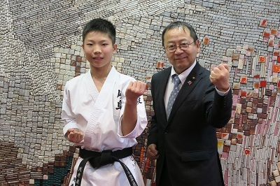 写真:19日(火曜日)空手表敬訪問1