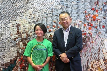 写真:テニス表敬訪問1