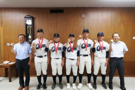 写真：野球表敬訪問