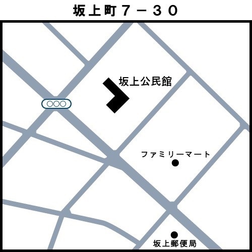 地図：03美坂投票区　多治見市坂上町7-30