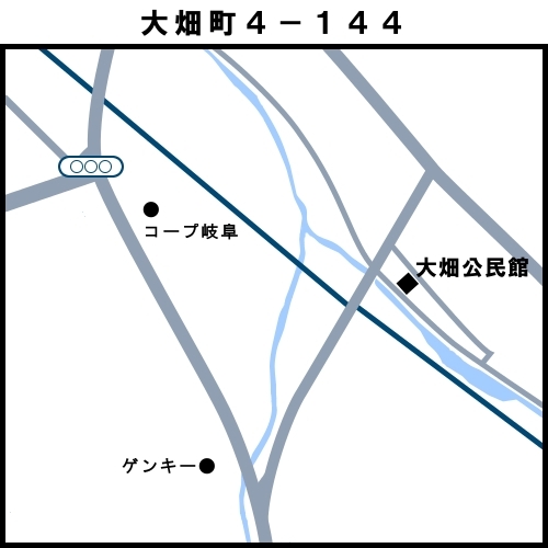地図：05昭和東投票区　多治見市大畑町4-144