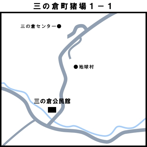 地図：13池田南投票区　多治見市三の倉町猪場1-1