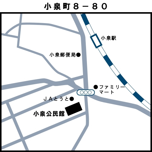 地図：14小泉投票区　多治見市小泉町8-80