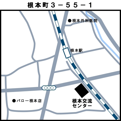 地図：16根本投票区　多治見市根本町3-55-1