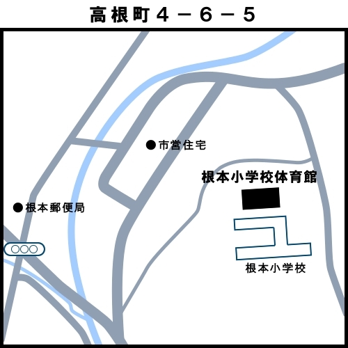 地図：17松坂投票区　多治見市高根町4-6-5