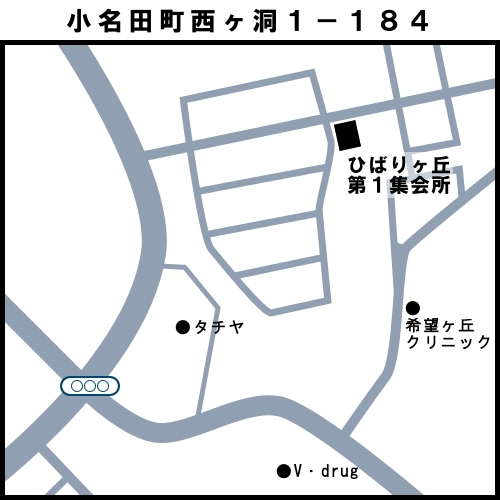 地図：19北栄東投票区　多治見市小名田町西ヶ洞1-184
