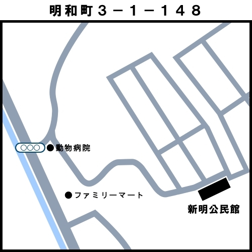 地図：20明和投票区　多治見市明和町3-1-148