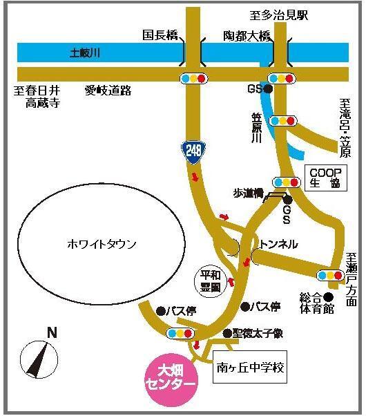 地図:大畑センター