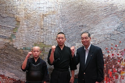 写真：剣道優勝大会ほか出場者表敬訪問