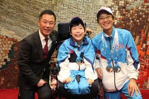 写真：第24回全国障害者スポーツ大会「わたSHIGA輝く障スポ2025」出場選手表敬訪問