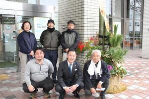 写真：門松設置