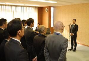 写真：令和8年市役所仕事始め式の様子