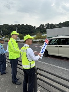 写真：国道19号交通事故抑止「T&K作戦」に参加1